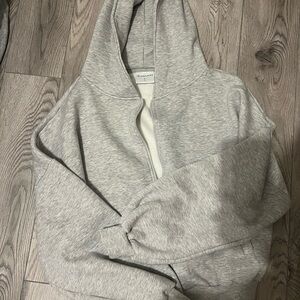 Gray Zip-Up Hoodie Blogilates